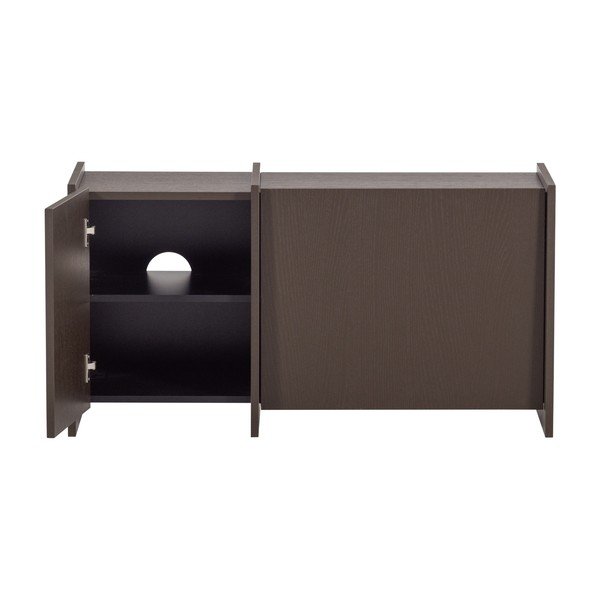 Mobile TV marrone scuro con effetto frassino 102x53x44 cm Brock – WOOOD-image-4