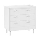 Cassettiera per bambini bianca in faggio massiccio 100x95x55 cm Forrest – Vipack