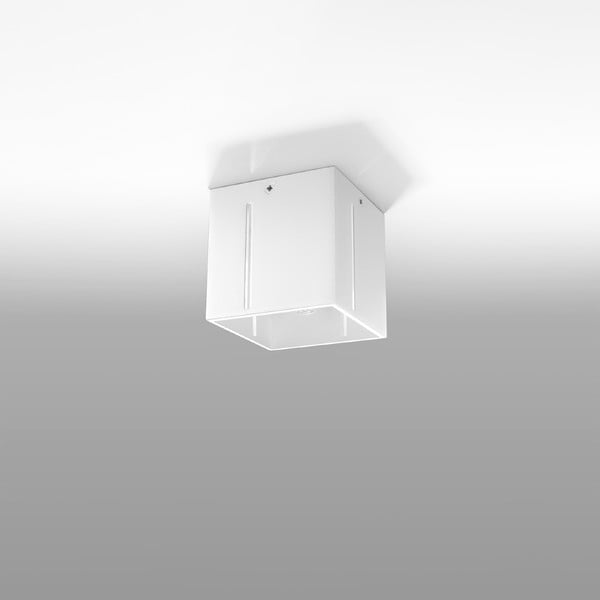 Lampada da soffitto bianca con paralume in metallo 10x10 cm Pax - Nice Lamps