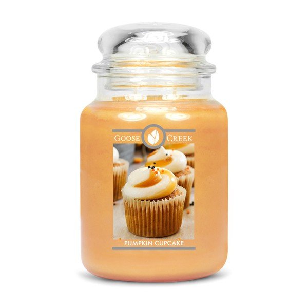 Candela profumata in vaso di vetro Pumpkin Cupcake, 150 ore di combustione - Goose Creek