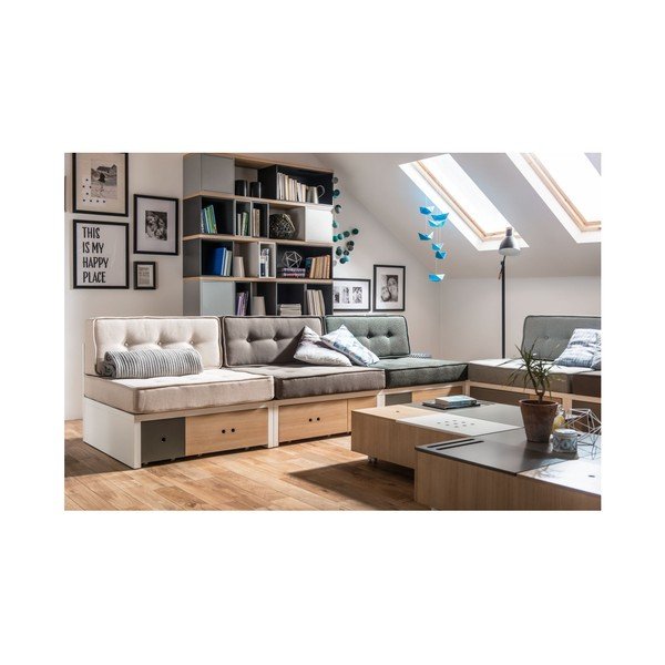 Schienale grigio-blu per divano modulare Custom - Vox-image-4