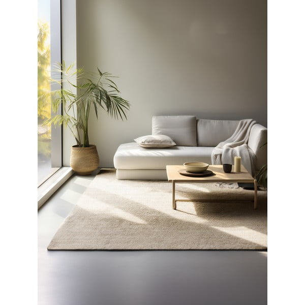 Tappeto color crema in iuta 80x150 cm Bouclé – Hanse Home-image-1