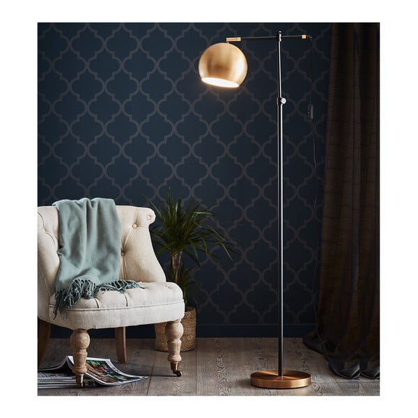 Lampada a stelo nera e bronzo Chester - Markslöjd-image-1