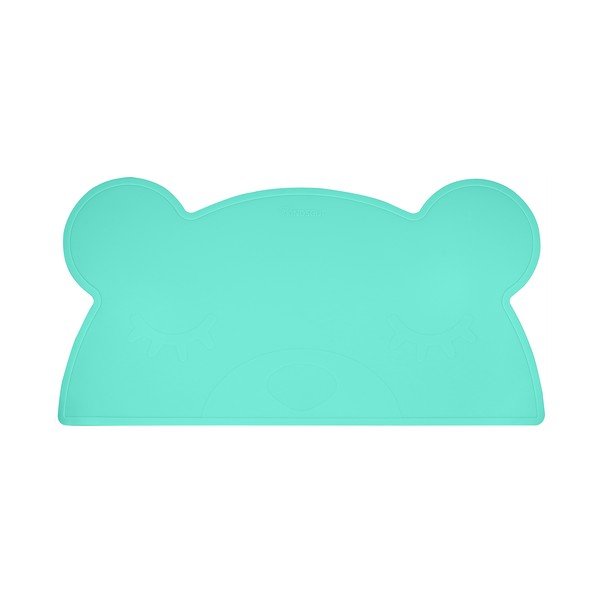 Tovaglietta in silicone turchese Orso, 48 x 25 cm - Kindsgut