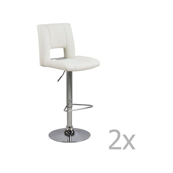 Set di 2 sgabelli da bar bianchi Wilma Barstool - Actona