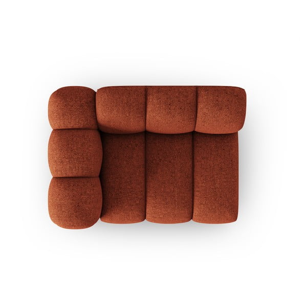 Divano componibile color mattone (con penisola a sinistra) Lupine – Micadoni Home-image-2