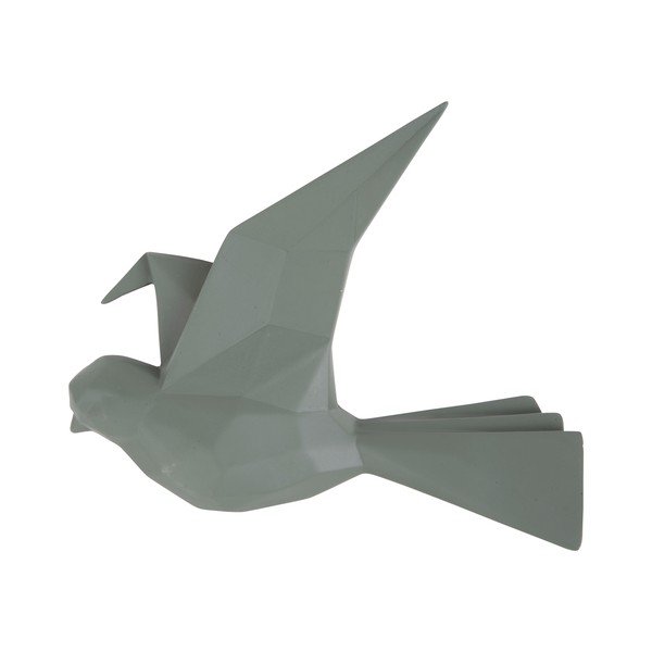 Appendiabiti da parete verde a forma di uccello, larghezza 19 cm Origami - PT LIVING