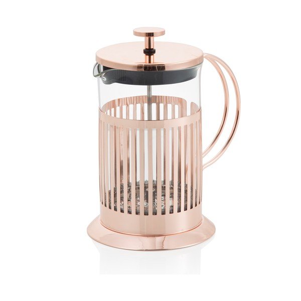 French press na čaj a kávu Brandani Rose Gold, 600 ml