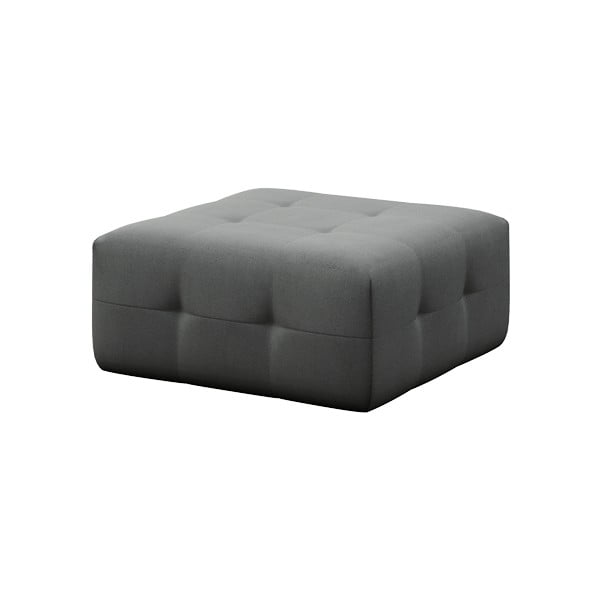 Poggiapiedi grigio rivestito in velluto Tuil – Rodier-image-2