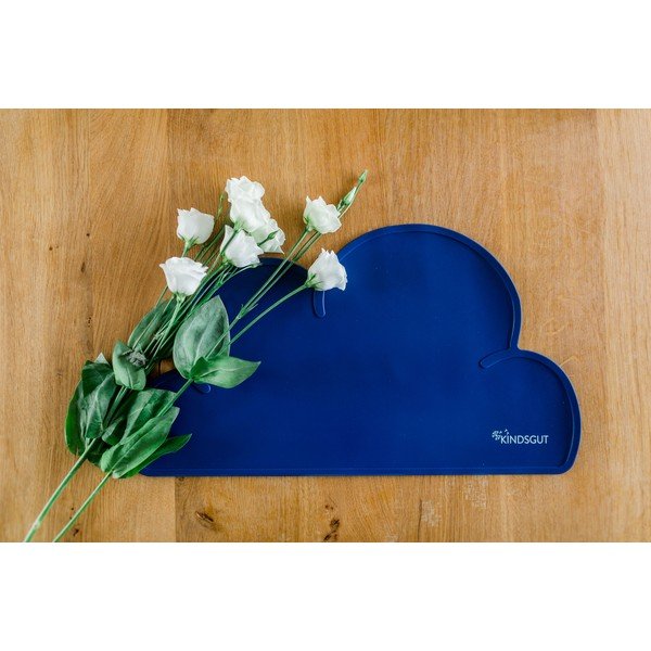 Tovaglietta in silicone blu scuro Cloud, 49 x 27 cm - Kindsgut-image-1