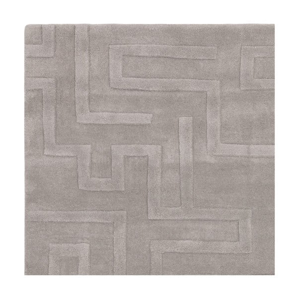 Tappeto in lana grigio chiaro 160x230 cm Maze - Asiatic Carpets-image-2