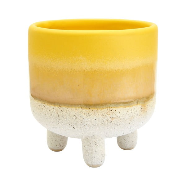 Vaso da fiori giallo e bianco Bohemian Home , ø 7,5 cm Mojave - Sass & Belle