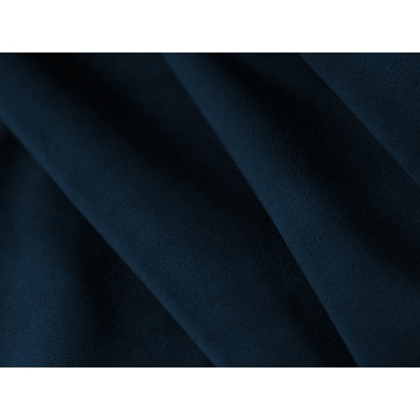Sgabello in velluto blu scuro Miley - Micadoni Home-image-1