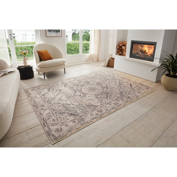 Tappeto greige 120x170 cm Terrain Designer Sand – Hanse Home-image-1