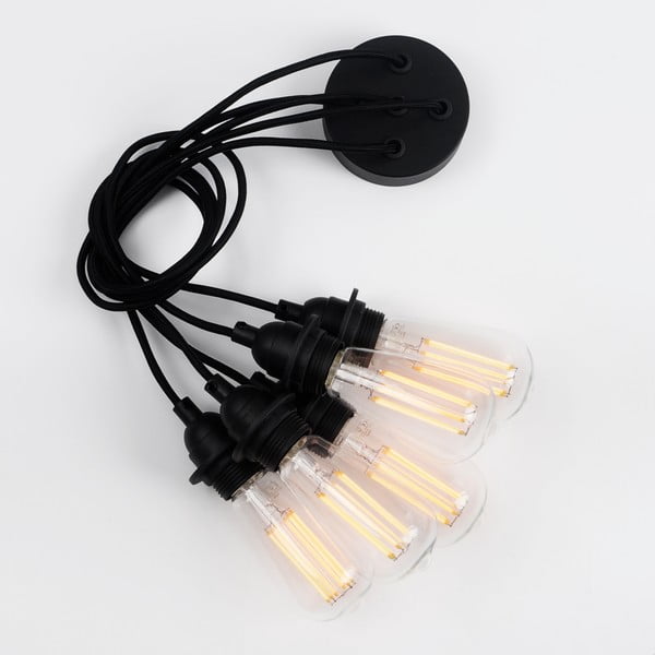 Lampada a sospensione nera ø 4 cm Uno Plus - Sotto Luce-image-3