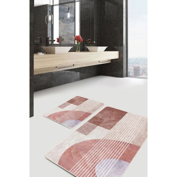 Set di tappetini per il bagno in velluto 2 pz 60x100 cm – Mila Home-image-4