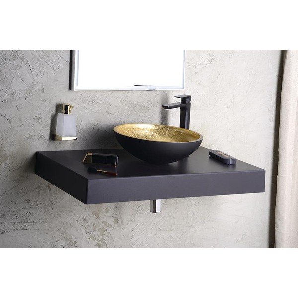 Rubinetto per lavandino in nero opaco verticale Spy – Sapho-image-4