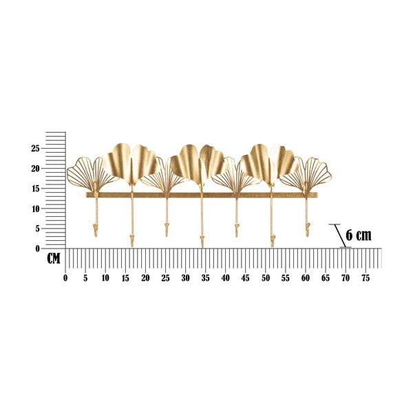 Appendiabiti da parete in oro Foglie Leaf - Mauro Ferretti-image-2