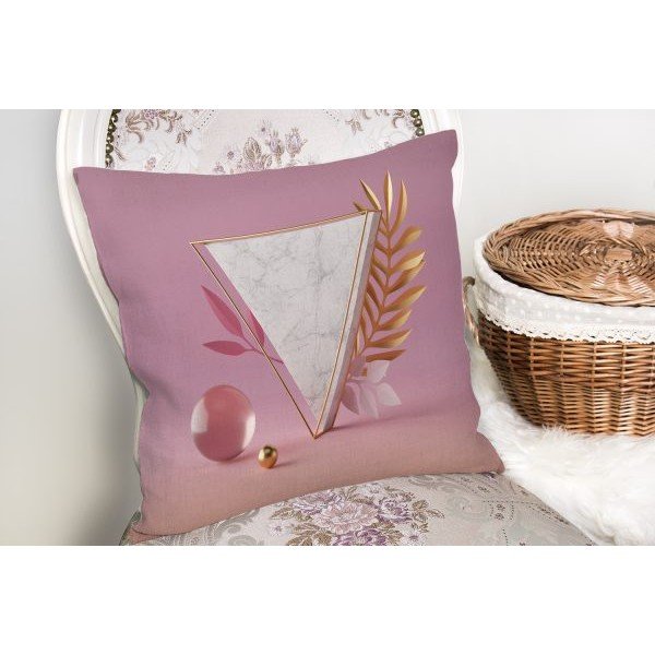 Federa Triangolo di marmo, 45 x 45 cm - Minimalist Cushion Covers-image-2