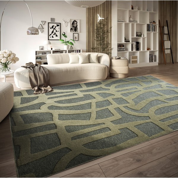 Tappeto verde in fibra riciclata 160x230 cm Therese - Villeroy&Boch-image-1