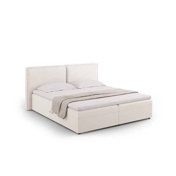Letto boxspring color crema con contenitore 180x200 cm Arendal – Cosmopolitan Design-image-1