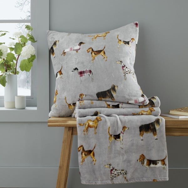 Coperta in micropile 130x170 cm Country Dogs - Catherine Lansfield-image-4