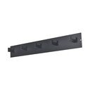 Attaccapanni da parete nero in metallo 70 cm Leatherman – Spinder Design