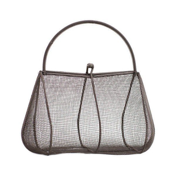 Černý kovový košík Esschert Design Bolsa