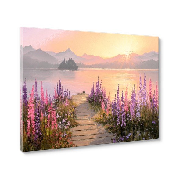 Dipinto 113x85 cm Lupine Shore – Styler-image-4