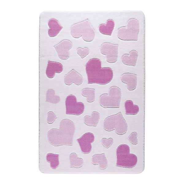 Tappeto per bambini Sweet Love Pink, 100 x 150 cm - Confetti