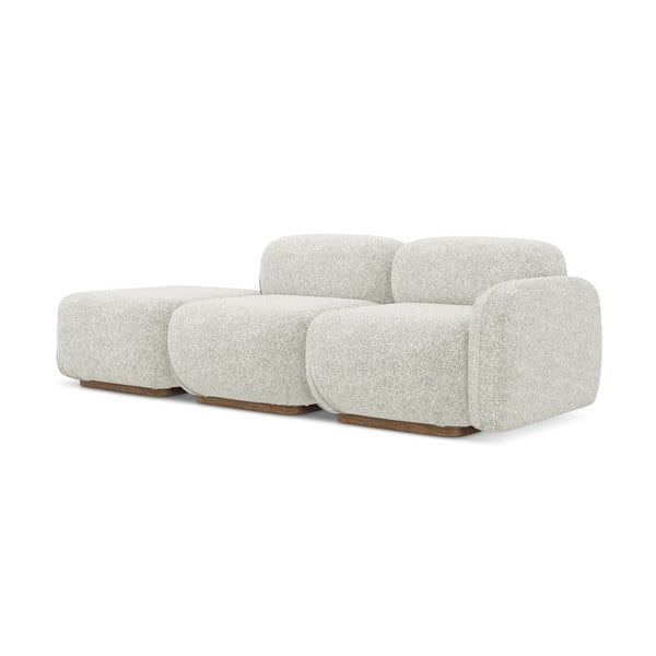 Chaise lounge componibile color crema (con penisola a destra) Ailani – Makamii-image-2