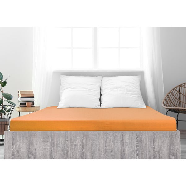 Lenzuolo elasticizzato color salmone 120x200 cm - B.E.S.-image-2