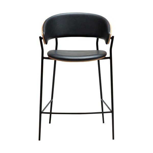 Sgabello da bar nero (altezza della seduta 63,5 cm) Crib – DAN-FORM Denmark-image-1