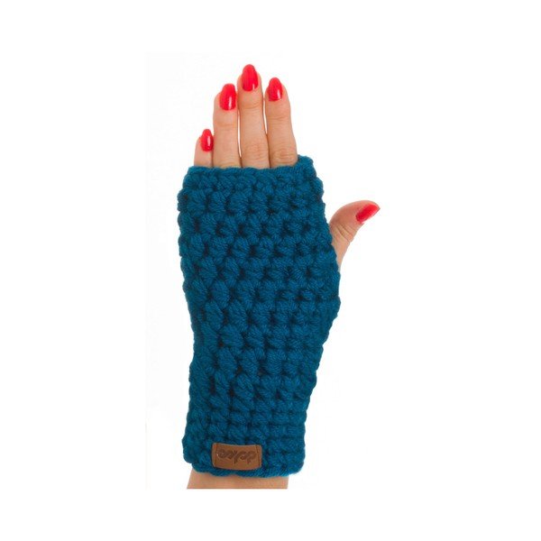 Scaldabraccia blu all'uncinetto Malvin - DOKE