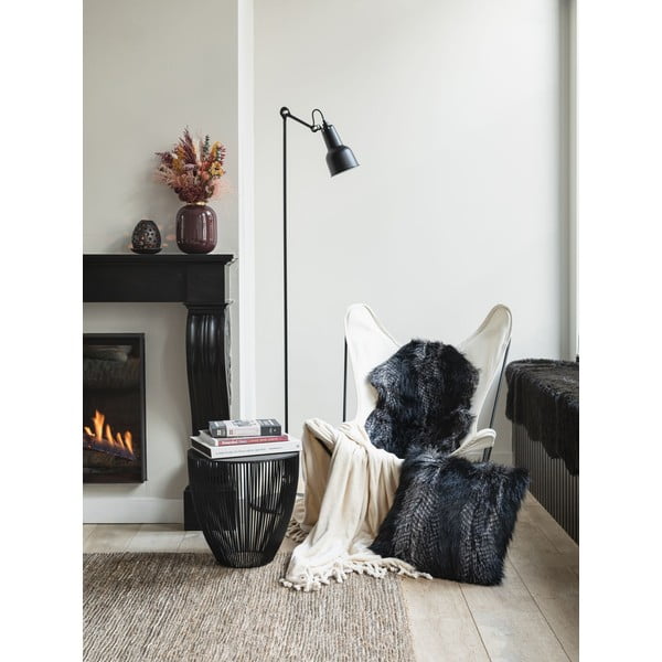 Volpe nera in pelliccia sintetica, 50 x 80 cm - Tiseco Home Studio-image-1