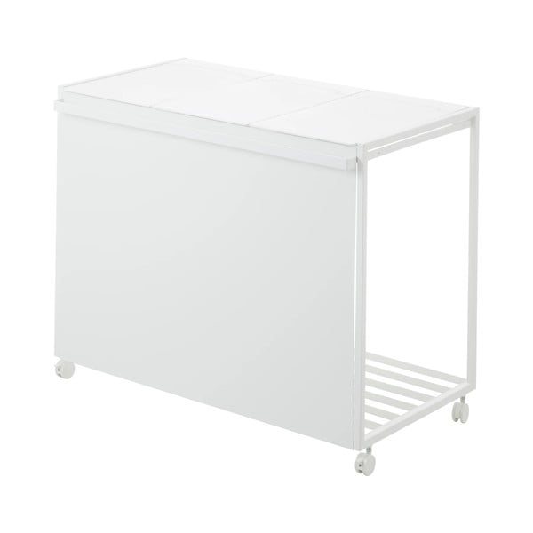 Bidone bianco in metallo per rifiuti differenziati Tower - YAMAZAKI