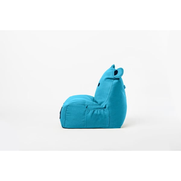 Borsa da divano per bambini blu Hippo - The Brooklyn Kids-image-3