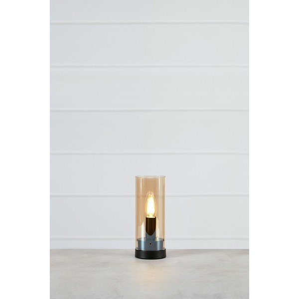 Lampada da tavolo arancione con paralume in vetro (altezza 23 cm) Post - Markslöjd-image-1