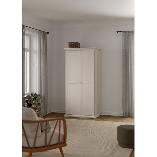 Armadio color crema 96x201x60,5 cm Paris – Tvilum-image-1