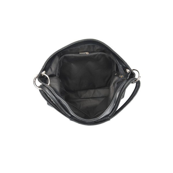 Borsa in pelle nera Kare Nero - Anna Luchini-image-3