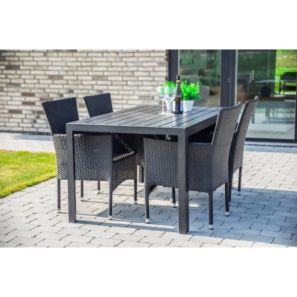 Tavolo da giardino con piano in legno d'arte, 150 x 90 cm Viking - Bonami Selection-image-1