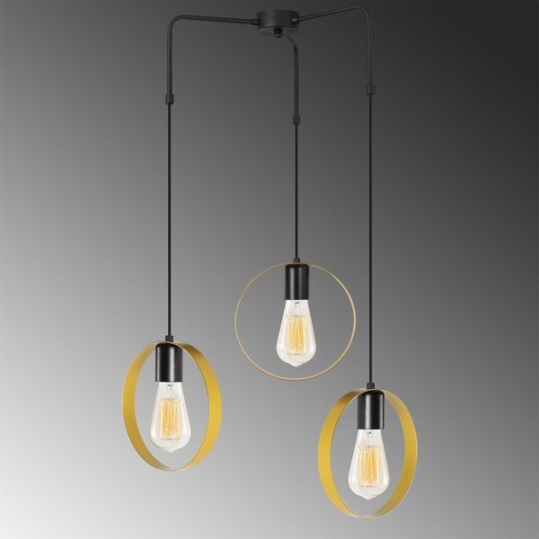 Apparecchio a sospensione in metallo nero Opviq luci Kosmos - Opviq lights-image-1