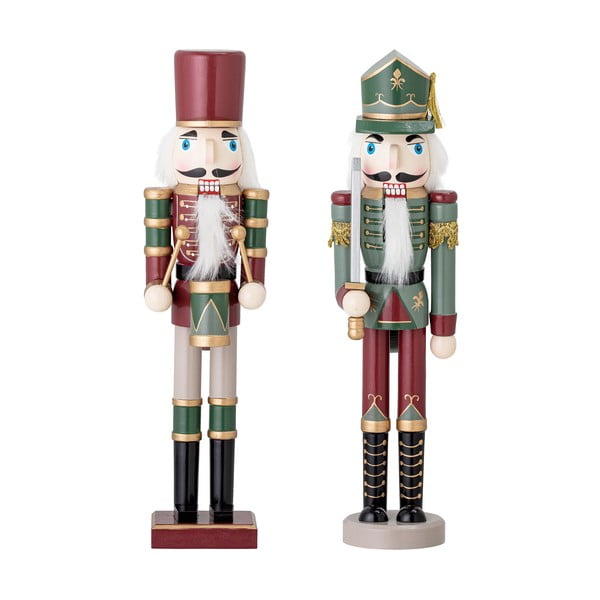 Statuette natalizie in set in legno 2 pz (altezza totale 38 cm) Darren – Bloomingville