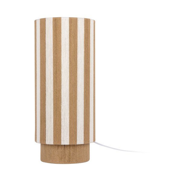 Lampada da tavolo bianca/di colore naturale con rivestimento in corda (altezza totale 58 cm) Vienna Stripes – Leitmotiv