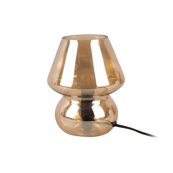 Lampada da tavolo in vetro marrone chiaro Vetro, altezza 18 cm - Leitmotiv-image-1