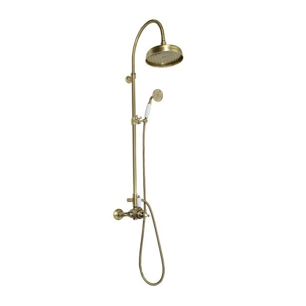 Set per doccia in ottone color bronzo con rubinetto termostatico con soffione doccia/con doccetta 142 cm Antea – Sapho