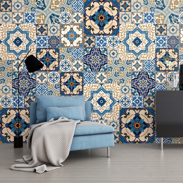 Set di 60 adesivi murali decorativi, 15 x 15 cm Toundra - Ambiance-image-3