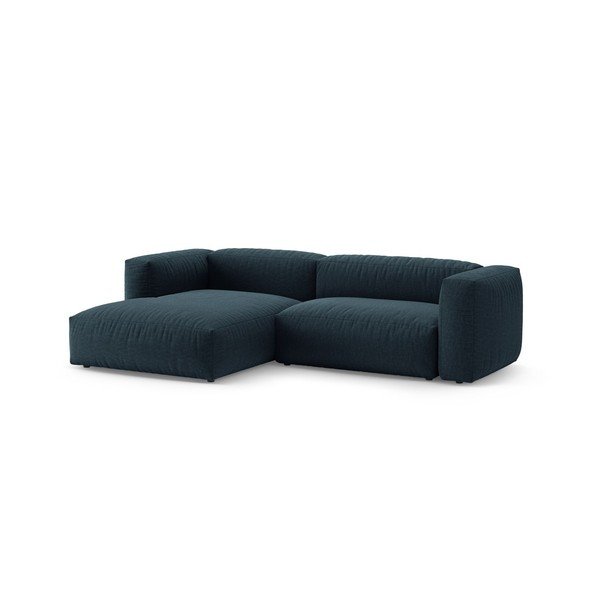 Divano angolare componibile blu scuro allungabile (con penisola a sinistra/con chaise lounge) – Micadoni 