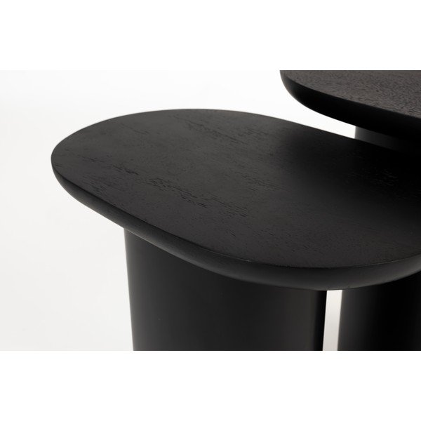 Set di tavolini con piano in legno di mango 2 pz 37x56 cm Bela – White Label-image-3