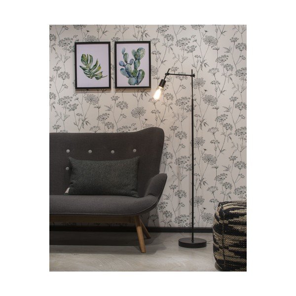 Lampada da terra nera con paralume in metallo (altezza 170 cm) Sheffield - it's about RoMi-image-4